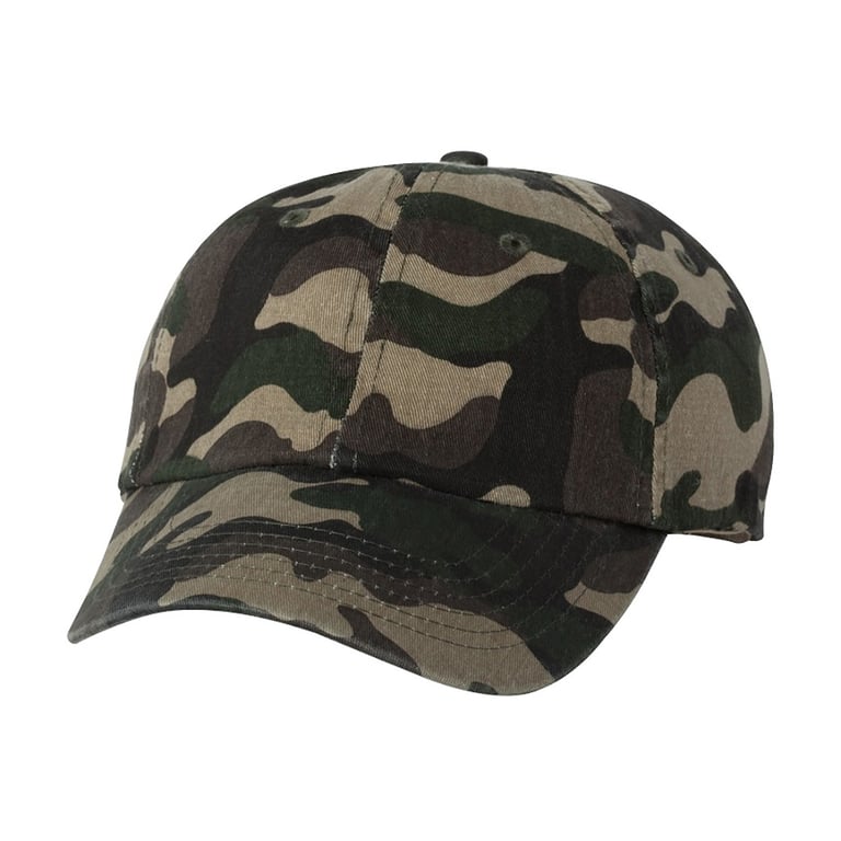 Custom Embroidered Valucap VC300 · Classic Dad Hat Camo Patterns