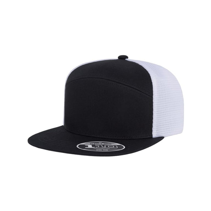 Blank Flexfit 110AR1 hat in Black/White