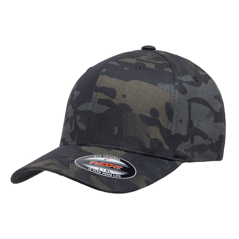 Custom Embroidered FlexFit 6277 · Multicam Cotton Blend Cap