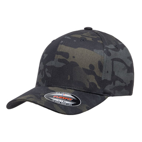 Custom Embroidered FlexFit 6277 · Multicam Cotton Blend Cap